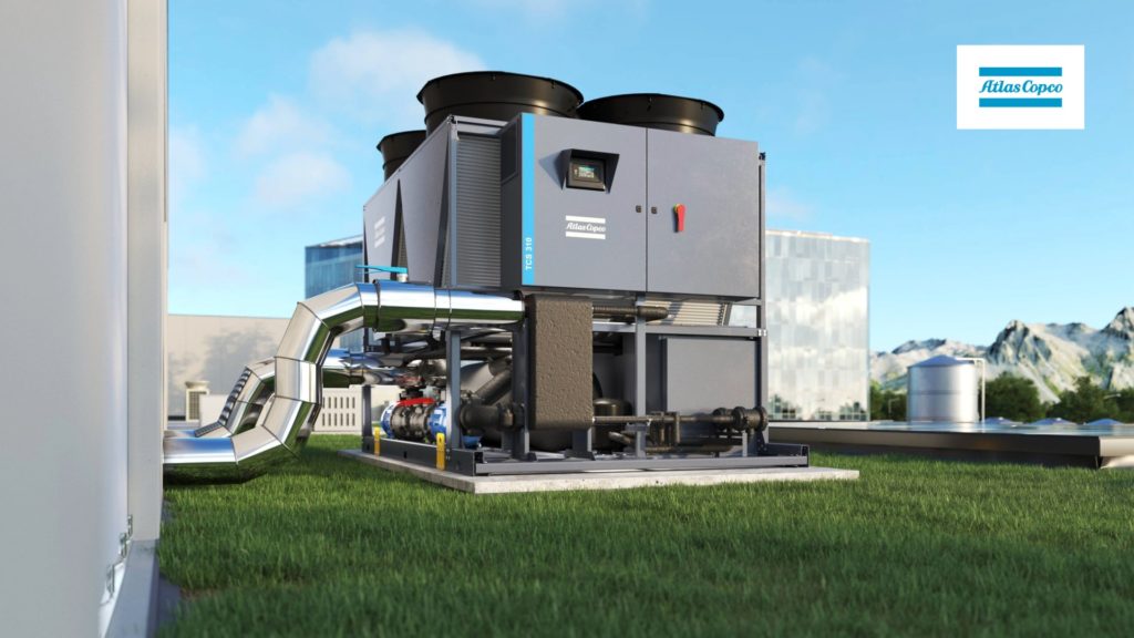 TCS folyadékhütö kültéri installáció